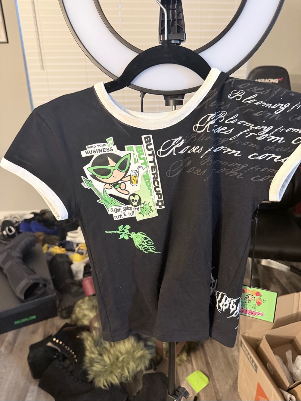 NWT CIVIL REGIME POWERPUFF GIRLS BABY TEE